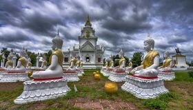 Buddhist Statues Garden in Tha